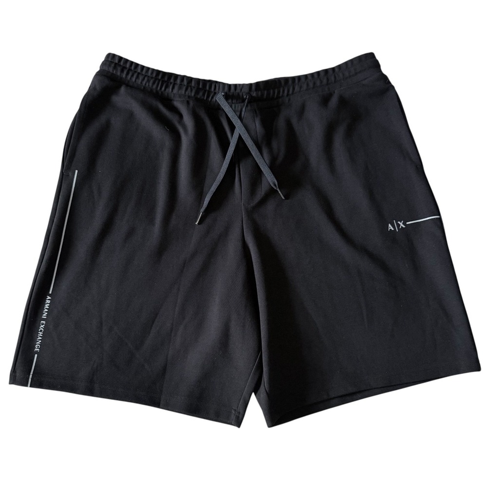 Armani Mens XXL Black Sweat Shorts A/X‎ Exchange Organic NWT